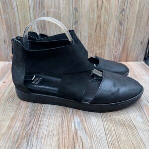 Eileen Fisher Buoy Crisscross Suede Women’s Wedge Sandals Size 8.5